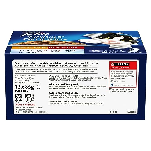 FELIX Adult As Good As It Looks Doubly Delicious Meat Wet Cat Food 60x85g