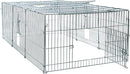 TRIXIE Enclosed Outdoor Run- 34 cu. ft., Galvanized Metal Cage, Portable Pen for Rabbits or Guinea Pigs