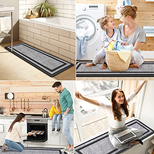 Kitchen Mat Non Slip,Anti Fatigue kitchen rugs & mats,Cushioned Kitchen Sink Absorbent Mats and Runners,Large Thick Waterproof Ergonomic Comfort Standing Mat for Home,Kitchen,Floor,Office,Sink,Laundry
