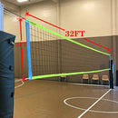 Zdgao Volleyball Net Replacement for Outdoor & Indoor, 32x3FT Heavy Duty Volleyball Net for Backyard, Schoolyard, Beach (Net Only)