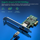 1.25G Gigabit Ethernet Server Network Adapter with Intel I210 Chipset RJ45 Network Card PCI Express 10/100/1000 NIC Ethernet Network Card Compatible for Windows Server/Linux/Ubuntu/VMware