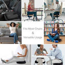 GYB Seat Cushion,Durable Memory Foam Office Chair Cushion, Seat Cushions for car seat Driver, Butt Pillow for Sitting Desk Chair, Black