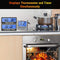 ThermoPro TP17 Digital Meat Thermometer with Dual Temperature Probe Large Backlight LCD Food Thermometer with Timer for Kitchen Oven BBQ Cooking Thermometer