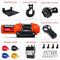 X-Bull Boat ATV UTV Winch 4500LBS/2041KG 12V Electric Winch with Synthetic Rope 5.5mm x 13m Wireless Remote Car Automotive Accessories IP68 Waterproof