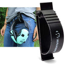 Walker's Game Ear Belt Clip Holder for Ear Muffs, Glasses, Rope, Ect, Black, One Size (GWP-BELTLOOP)