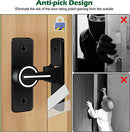 1PC Luminous Sliding Door Latch Lock,Barn Door Lock,90 Degree Gate Latches Heavy Duty Flip Latch Safety Door Bolt Latch,90 Degree Self Luminous Sliding Barn Door Latch,Door Bolt Latch Lock for Barn