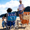 SunnyFeel Reclining Beach Chair Outdoor Folding Lounge Chairs for Adults 5 Position Adjustable with Cooler Bag and Cushioned Neck Rest Backpack Straps, Orange Wave