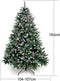 Ariv Green Pinecone Hinged Christmas Tree 1.5M 5FT Frost Green 786 Tips Bushy Hinged Branches Metal Stand Easy Assemble Chistmas Gift