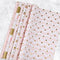 Bigqin 6 Sheet Pink Gift Wrapping Paper Set Recycled 70 * 50cm Gift Decoration Paper for Kids Girls Women Christmas Birthday Holiday Valentine's Day Mother's Day Present Box, with Rope and Tape