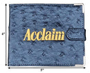 Acclaim Folding Wallet Style Lawn Bowls Bowling Scorecard Holder Synthetic Leather Look Textured Finish Press Stud Closure 12.5 cm x 10 cm Closed (Black)