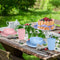 Zelova Wheat Straw Dinnerware Sets for 6- Unbreakable Plastic Dishes Set 42 PCS, Reusable Plates and Bowls Sets, Lightweight, Microwave & Dishwasher Safe - Perfect for Camping, Picnic, Campervan