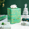 WRAPAHOLIC Christmas Wrapping Paper Roll - Mini Roll - 3 Rolls - 17 Inch X 120 Inch Per Roll - Green Christmas Tree, Snowflake Holiday Collection with Metallic Foil Shine