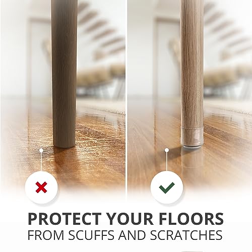 Silicone Chair Leg Floor Protectors with Non-Slip Furniture Pads X-Protector 16 PCS - Anti-Slip Chair Leg Covers - Non-Skid Furniture Leg Caps - Chair Leg Socks - Furniture Pads for Hardwood Floors!