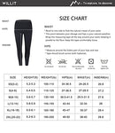 Willit Women's Riding Tights Knee-Patch Breeches Equestrian Horse Riding Pants Schooling Tights Pockets Deep Blue M