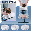 24 Pcs Face Cradle Covers for Massage Table Microfiber Reusable Soft Thicker Massage Table Head Rest Covers Bulk Oil Proof Headrest Cradle Sheets for Spa Beauty Salons (White)