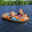 Bestway Inflatable Boat, Kondor Elite 1000, One-Man Raft with Heavy Duty Handles and Interlocking Valves Hand Pump, 5’4” x 38” / 1.62m x 96m