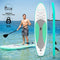 SereneLife Inflatable Stand Up Paddle Board (6 Inches Thick) with Premium SUP Accessories & Carry Bag | Wide Stance, Bottom Fin for Paddling, Surf Control, Non-Slip Deck | Youth & Adult Standing Boat