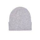 100% Cashmere Unisex Beanie Hat, Grey