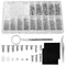 Pack of 1000 Glasses Repair Kit Glasses Repair Set Micro Screws Watch Repair Kit Assortment with Nose Pads Screwdriver Tweezers Cleaning Cloth for Glasses Jewellery