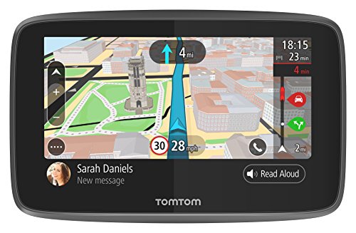 TomTom Car Sat Nav GO 620, 6 Inch with Handsfree Calling, Siri, Google Now, Updates via WiFi, Lifetime Traffic via Smartphone and World Maps, Smartphone Messages, Capacitive Screen, Black