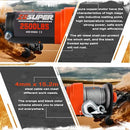 ZESUPER 2500lb Winch 12v Boat Trailer ATV UTV Quad Electric Winch Steel Cable