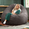 Jaxx 6 Foot Cocoon - Large Bean Bag Chair for Adults, Charcoal