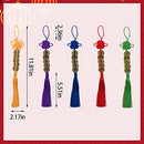 10 Strings Chinese New Year Lucky Coins Charms Chinese Feng Shui Coins 2023 New Year Fortune Coins I-Ching Coins with Tassel Chinese Knot for Wealth Success Good Luck Hanging Decorations