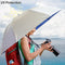 Bocampty Umbrella Hat, 37 inch Fishing Umbrella Hat Hands Free Foldable UV Protection Umbrella Cap Adjustable Headwear for Fishing Golf Camping Beach Gardening Sunshade Outdoor