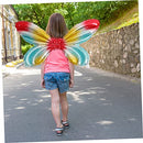 Abaodam 2pcs Symphony Angel Wings butterfly balloon fairy party decorations inflatable angel wings inflatable butterfly wings dancing party props aluminum foil girl supplies to fly