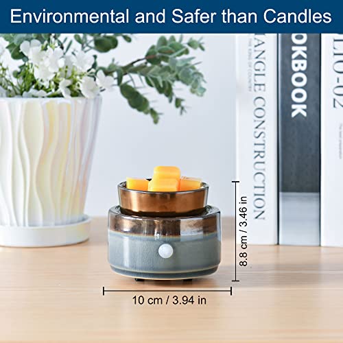 kobodon Wax Melt Warmer, Candle Wax Warrmer for Scented Wax Burner, 3-in-1 Ceramic Wax Melter Warmer Electric Wax Melts Wax Cubes for Home Office Decor