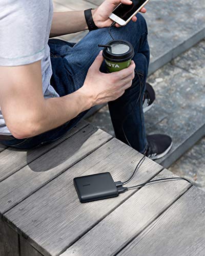 Anker PowerCore 13000 Portable Charger - Compact 13000mAh 2-Port Ultra Portable Phone Charger Power Bank with PowerIQ and VoltageBoost Technology for iPhone, iPad, Samsung Galaxy (Black)