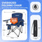 KingCamp Oversized Camping Chair Folding Chair Lawn Chairs Heavy Duty 300lbs Camp Chair Full Padded High Back Portable Chair with Cooler Bag, Cup Holder, Side Pocket for Outdoor Fishing Picnic Sports