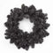 SHATCHI 55cm Black Christmas Wreath Plain Alaskan Pine for Fireplaces Home Wall Door Stair Artificial Xmas Tree Garden Yard Decorations,Black Plain,Wreath (55cm),SHATCHI