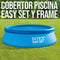 Intex 28011 Solar Cover for Easy and Frame Pool 305 cm Thickness 120 Micron Manufacturing Dimensions Approx. 290 cm Blue