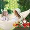 Chihee Cotton Hammock Large Soft Breathable Camping Hammock Holds Up to 660lbs Portable Tree Hammock with Detachable Spreader Bar Pillow 2 Strong Webbings 2 Carabiners Patio Garden Indoor Outdoor