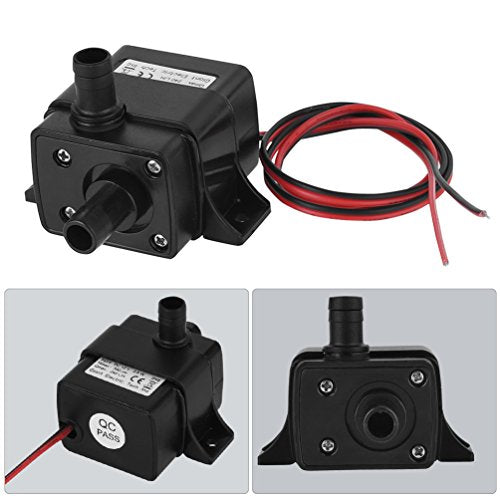 LEDGLE Mini Submersible Water Pump (240L/H, 3.6W), Electric Brushless Fountain, Powerful Water Pumps Ultra-Quiet, Dual-Purpose Design for Aquariums, Fish Tank, Hydroponics, Aquaponics, Ponds