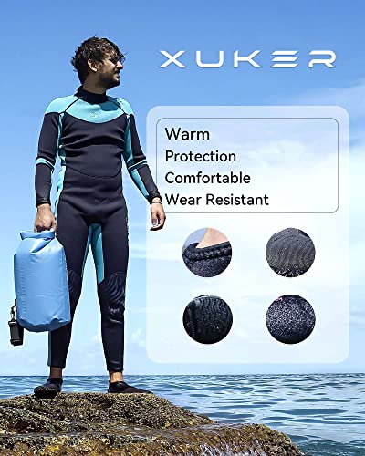 XUKER Neoprene Diving Boots, 2mm Wetsuit Booties Adult Men Women Water Shoes with Anti-Slip Rubber Sole Sand Beach Shoes for Water Activities