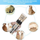 Dog Clippers , Cordless Dog Grooming Clippers for Thick Coats , Professional Dog Grooming Kit , Dog Hair Trimmer , Low Noise Dog Shaver Clippers , Quiet Pet Hair Clippers Tools for Dogs Cats