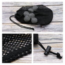 VGOL 2PCS Golf Ball Bag Nylon Drawstring Mesh Pouch Golf Ball Storage Bag for 48-56 Golf Balls Gym Bag Golf Accessory Outdoor Sports Supplies Black