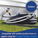 Waterpik Pet Wand Pro Dog Shower Attachment for Fast and Easy Dog Bathing and Cleaning, Indoor and Outdoor Sprayer Includes 8-Foot Flex Hose, Blue/Grey, PPR-252E