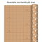 Hallmark Recyclable Kraft Wrapping Paper with Cut Lines (3 Rolls: 90 Sq. Ft. Ttl.) Minimalist Christmas, White Trees, Deer Antlers, Snowflakes on Brown Kraft for Holidays, Weddings, Winter Solstice, 30 Sq Ft (0005JXW1210)