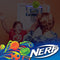 NERF LED Over The Door Mini Basketball Hoop - Pro Hoop Light Up Indoor Kids Basketball Hoop - Electronic Slam Dunk Mini Hoop Set with Mini Basketball - Door + Bedroom Indoor Hoop for Kids
