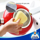 MR.SIGA Dual Action Scrubbing Sponge, Pack of 6, Size:15x8.5x2.3cm