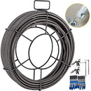 Mophorn Drain Cleaning Cable 75 Feet x 1/2 Inch Solid Core Cable Sewer Cable Drain Auger Cable Cleaner Snake Clog Pipe Drain Cleaning Cable Sewer Drain Auger Snake Pipe