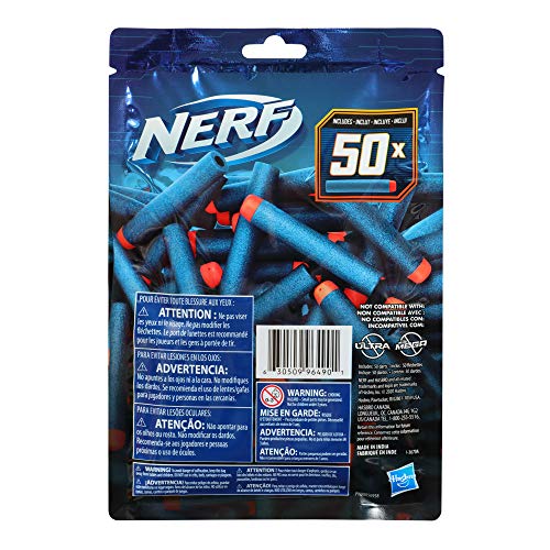 Nerf Elite 2.0 - 50 Dart Refill Pack - Compatible With All Nerf Elite Blasters - Outdoor Games And Toys For Kids - Boys And Girls - E9484 - Ages 8+