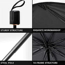 Car Windshield Sun Shade Umbrella, Foldable Car Sun Umbrella for Windshield Sun Protection Umbrella Front Sunscreen Visor Block UV Fits Most Vehicle Models (135x80cm)