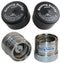 (2) 2.441 Stainless Steel Boat Trailer BEARING BUDDY with Protective Bra - Wheel Center Caps 2441-SS (1 Pair)