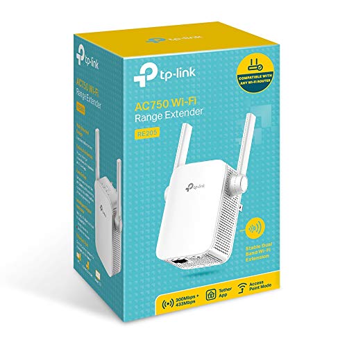 TP-Link AC750 Wi-Fi Range Extender with Two External Antennas (RE205)