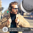 Srhythm NC35 Noise Cancelling Headphones, Bluetooth 5.3 Wireless Headphones, Fast Charge Over-Ear Lightweight Headset with Microphones,Mega Bass 50+ Hours’ Playtime