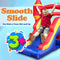 SereneLife Inflatable Bounce House Castle Bouncer - In/Outdoor Portable Jumping Bounce Castle w/Slide, Safety Net - Kids Castle Party Bounce House - Ocean Balls, Air Pump, Carry Bag -SLIB970